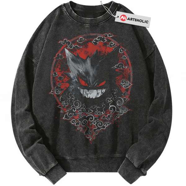 Gengar Sweatshirt, Pokemon Sweatshirt, PKM Sweatshirt, Anime Sweatshirt, Vintage Sweatshirt