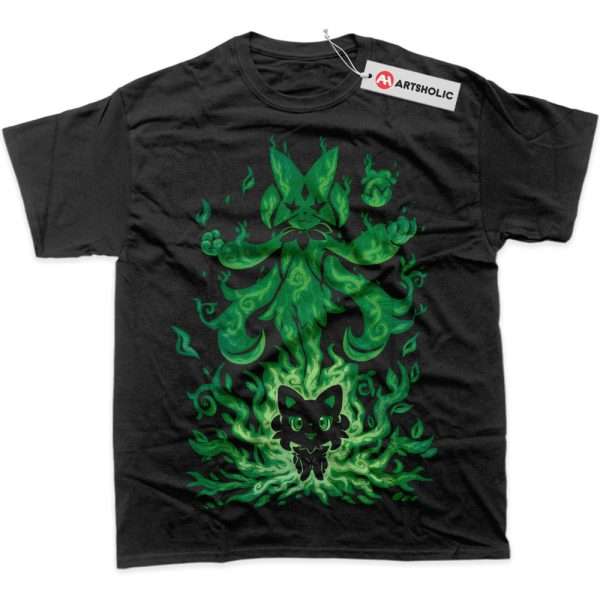 Sprigatito vs Meowscarada Shirt, Pokemon Shirt, PKM Shirt, Anime Shirt, Graphic Tee