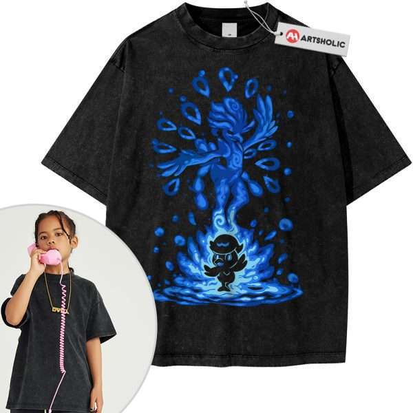 Quaxly vs Quaquaval Shirt For Kids, Pokemon Shirt For Kids, PKM Shirt For Kids, Anime Shirt For Kids, Vintage T-Shirt For Kids