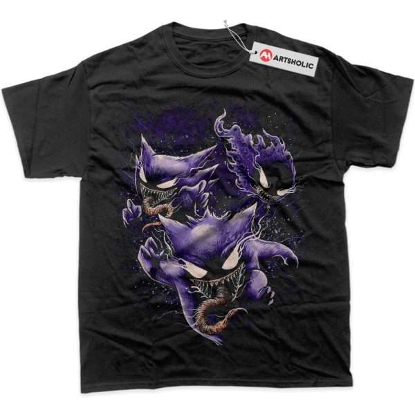Gengar Gatsly vs Haunter Shirt, Pokemon Shirt, PKM Shirt, Anime Shirt, Graphic T-Shirt