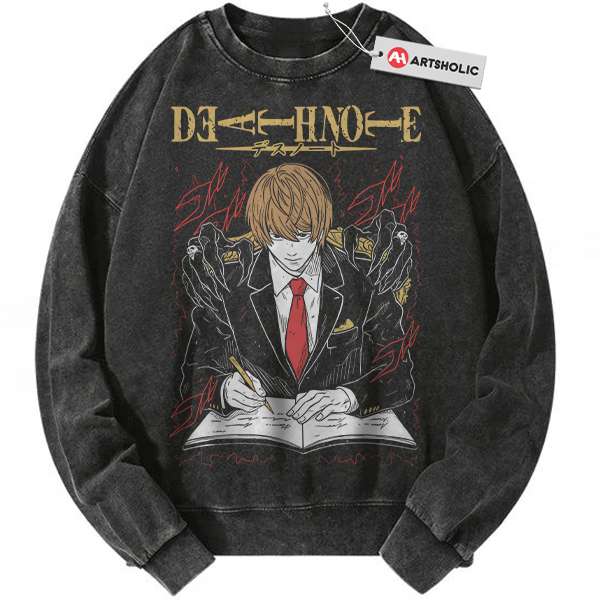 Kira - Light Yagami Sweatshirt, Death Note Sweatshirt, Anime Sweatshirt, Vintage Sweatshirt
