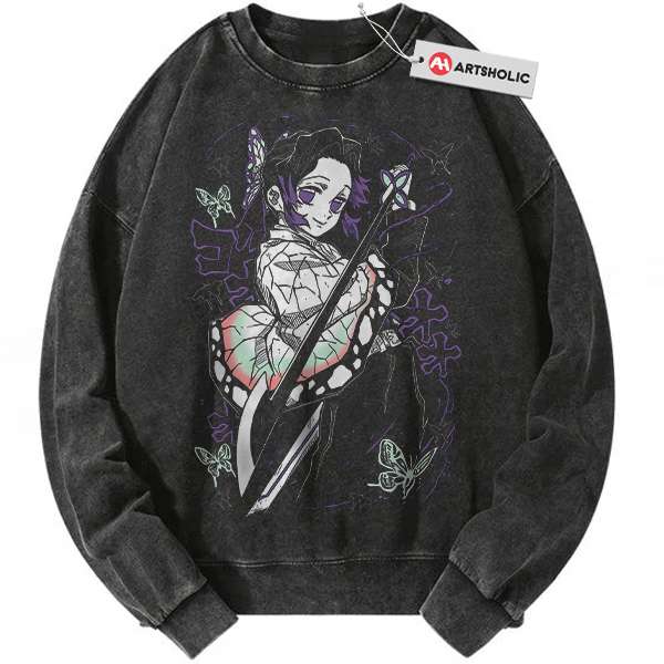 Shinobu Kocho Sweatshirt, Demon Slayer Sweatshirt, Anime Sweatshirt, Vintage Sweatshirt