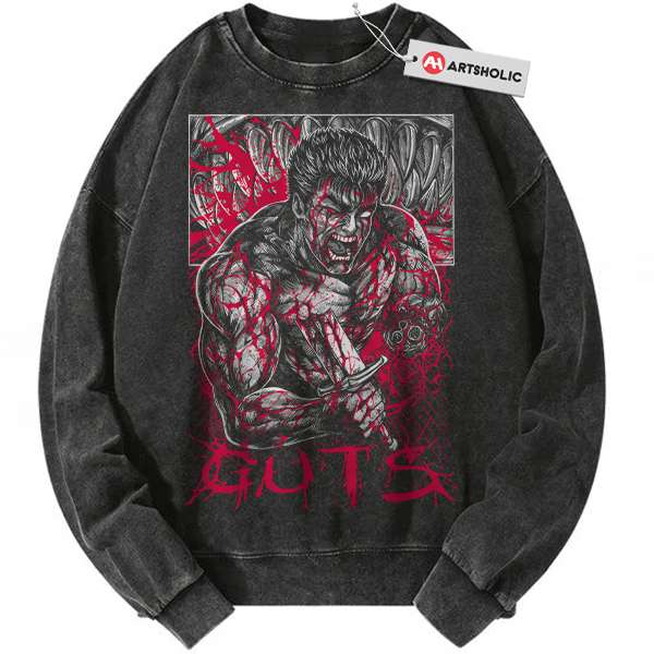 Guts Sweatshirt, Berserk Sweatshirt, Anime Sweatshirt, Vintage Sweatshirt