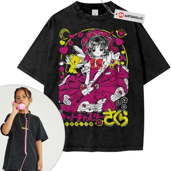 Sakura Kinomoto Shirt For Kids, Cardcaptor Sakura Shirt For Kids, Anime Shirt For Kids, Vintage T-Shirt For Kids