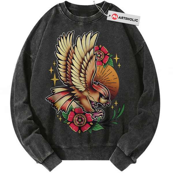 Pidgeotto Sweatshirt, Pokemon Sweatshirt, PKM Sweatshirt, Anime Sweatshirt, Vintage Sweatshirt