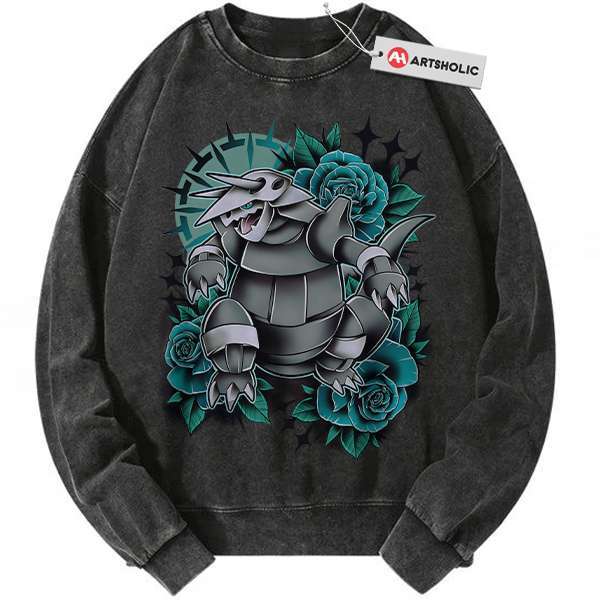 Aggron Sweatshirt, Pokemon Sweatshirt, PKM Sweatshirt, Anime Sweatshirt, Vintage Sweatshirt
