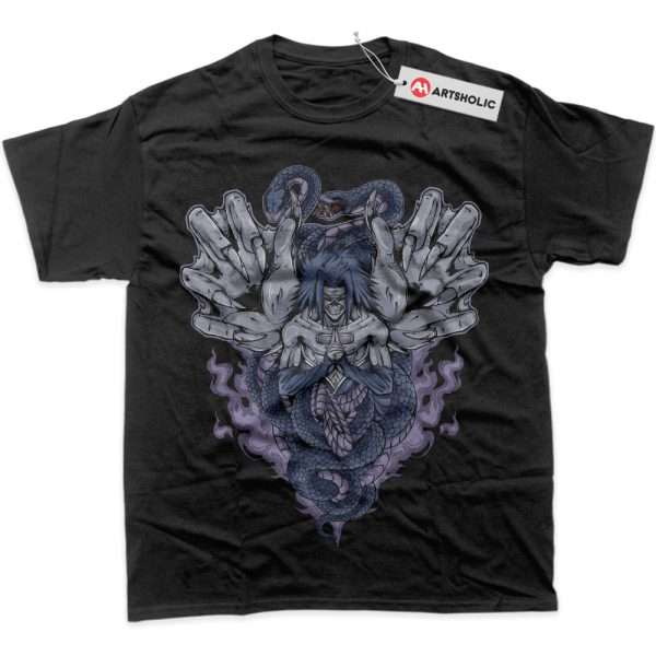 Skull Sasuke Uchiha Shirt, Naruto Shirt, Anime Shirt, Graphic T-Shirt