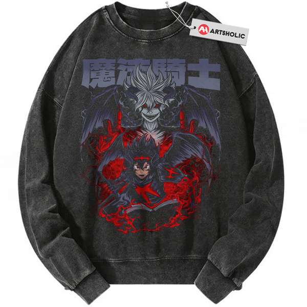 Asta Sweatshirt, Black Clover Sweatshirt, Anime Sweatshirt, Vintage Sweatshirt
