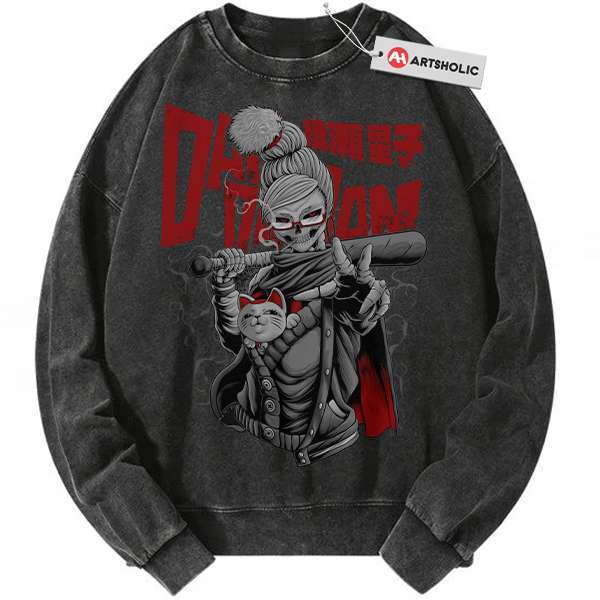 Skull Seiko Ayase Sweatshirt, Dandadan Sweatshirt, Anime Sweatshirt, Vintage Sweatshirt