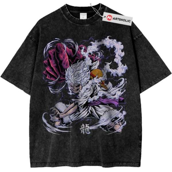 Skull Luffy Gear 5 Shirt, One Piece Shirt, Anime Shirt, Vintage Tee