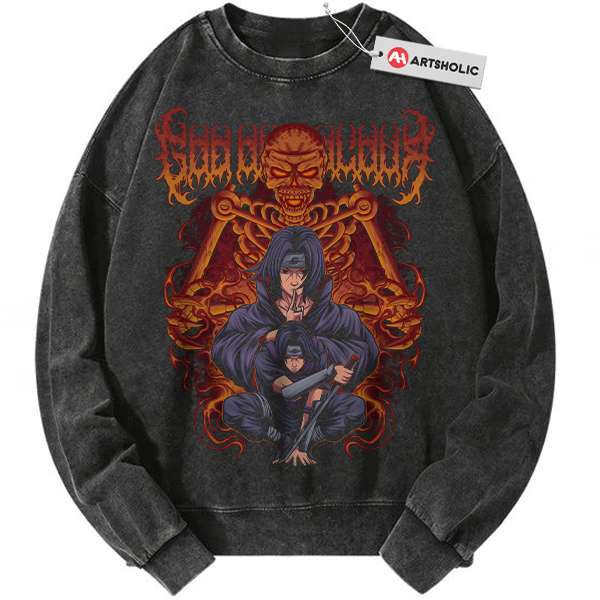 Itachi Uchiha Sweatshirt, Naruto Sweatshirt, Anime Sweatshirt, Vintage Sweatshirt