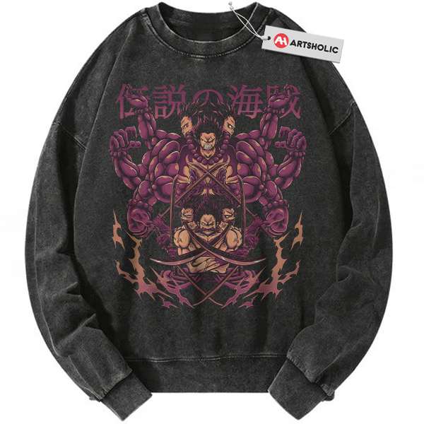 Monkey D Luffy Sweatshirt, One Piece Sweatshirt, Anime Sweatshirt, Vintage Sweatshirt