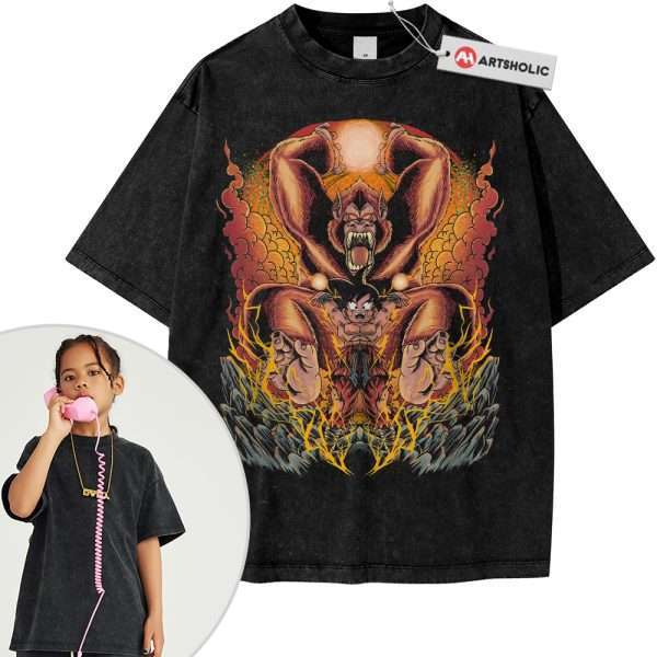 Son Goku Shirt For Kids, Dragon Ball Shirt For Kids, Anime Shirt For Kids, Vintage T-Shirt For Kids