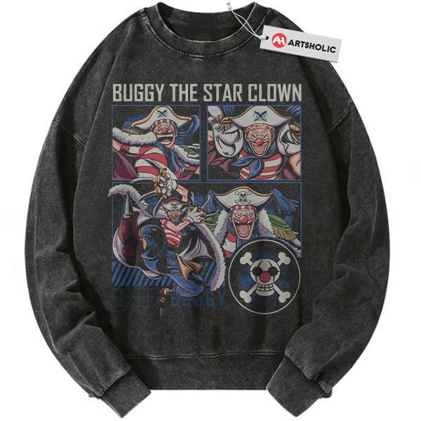 Buggy Sweatshirt, One Piece Sweatshirt, Anime Sweatshirt, Vintage Sweatshirt