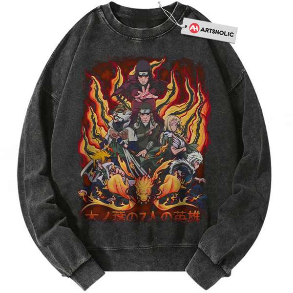 Team Hokage Sweatshirt, Naruto Sweatshirt, Anime Sweatshirt, Vintage Sweatshirt