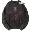Skeleton Asta Sweatshirt, Black Clover Sweatshirt, Anime Sweatshirt, Vintage Sweatshirt