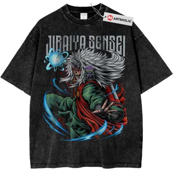 Skull Jiraiya Shirt, Naruto Shirt, Anime Shirt, Vintage T-Shirt