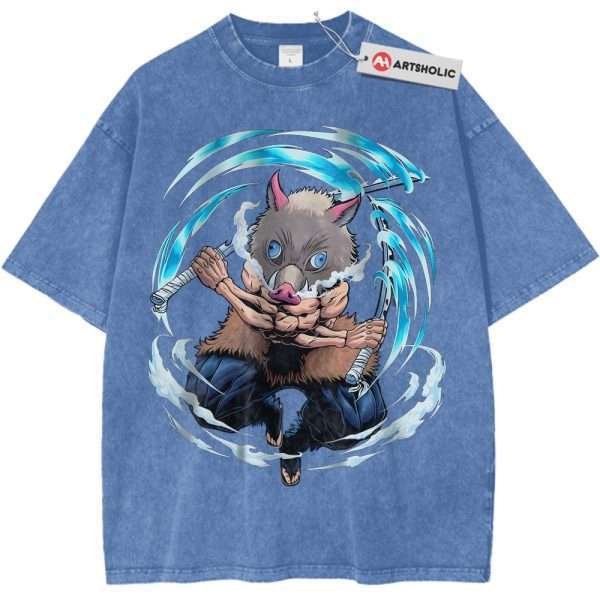 Skeleton Inosuke Hashibira Shirt, Demon Slayer Shirt, Anime Shirt, Vintage Tee