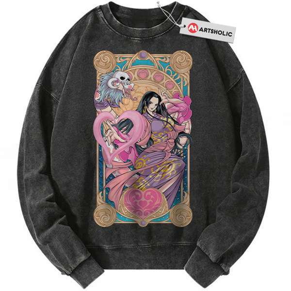 Boa Hancock Sweatshirt, One Piece Sweatshirt, Anime Sweatshirt, Vintage Sweatshirt