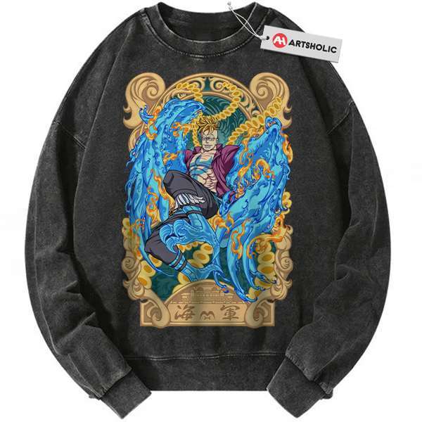 Marco Sweatshirt, One Piece Sweatshirt, Anime Sweatshirt, Vintage Sweatshirt