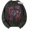 Skull Sasuke Uchiha Sweatshirt, Naruto Sweatshirt, Anime Sweatshirt, Vintage Sweatshirt