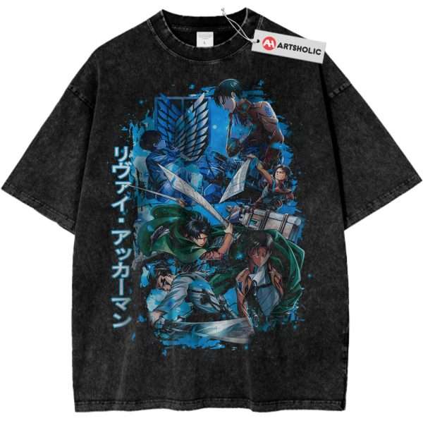 Levi Ackerman Shirt, Attack On Titan Shirt, AOT Shirt, Anime Shirt, Vintage T-Shirt