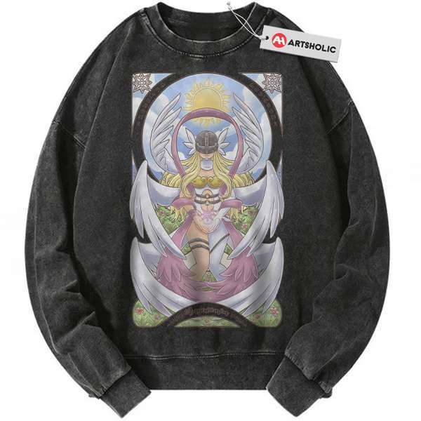 Angewomon Sweatshirt, Digimon Adventure Sweatshirt, Anime Sweatshirt, Vintage Sweatshirt