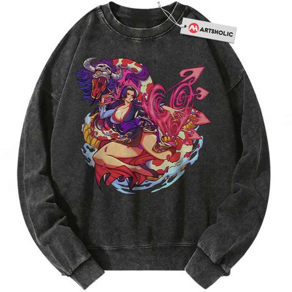 Boa Hancock Sweatshirt, One Piece Sweatshirt, Anime Sweatshirt, Vintage Sweatshirt