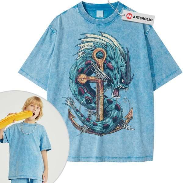Gyarados Shirt For Kids, Pokemon Shirt For Kids, PKM Shirt For Kids, Anime Shirt For Kids, Vintage Tee For Kids