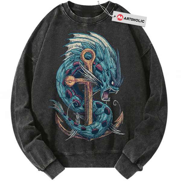 Gyarados Sweatshirt, Pokemon Sweatshirt, PKM Sweatshirt, Anime Sweatshirt, Vintage Sweatshirt