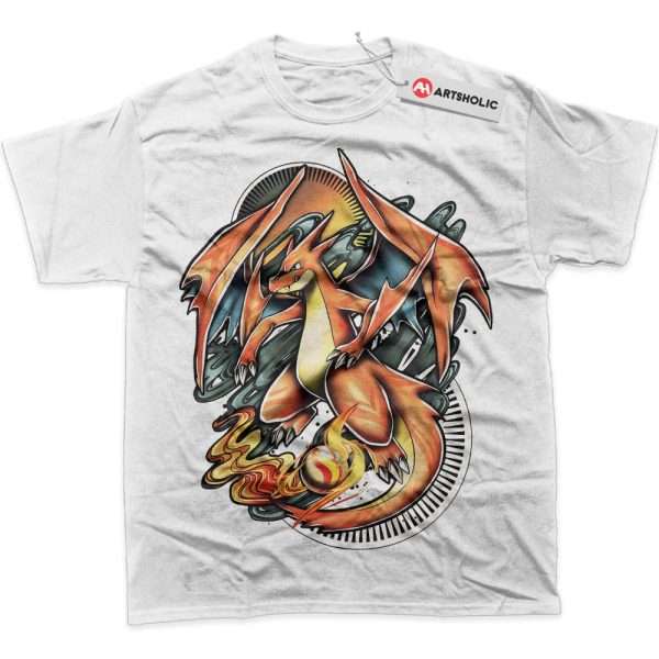 Charizard Shirt, Pokemon Shirt, PKM Shirt, Anime Shirt, Graphic Tee