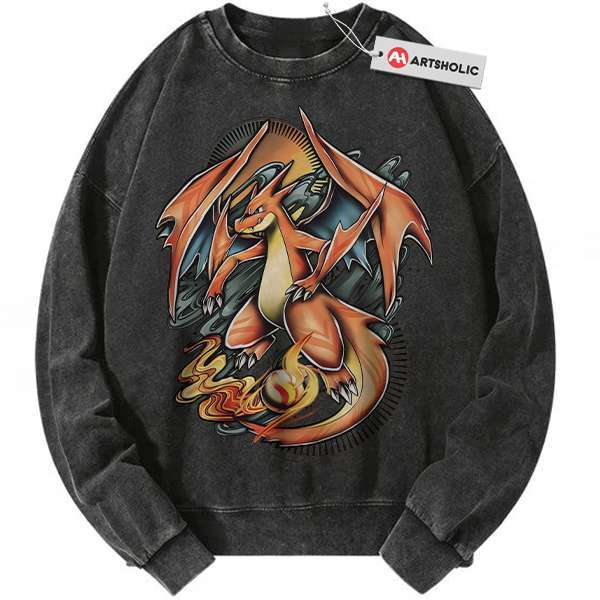 Charizard Sweatshirt, Pokemon Sweatshirt, PKM Sweatshirt, Anime Sweatshirt, Vintage Sweatshirt