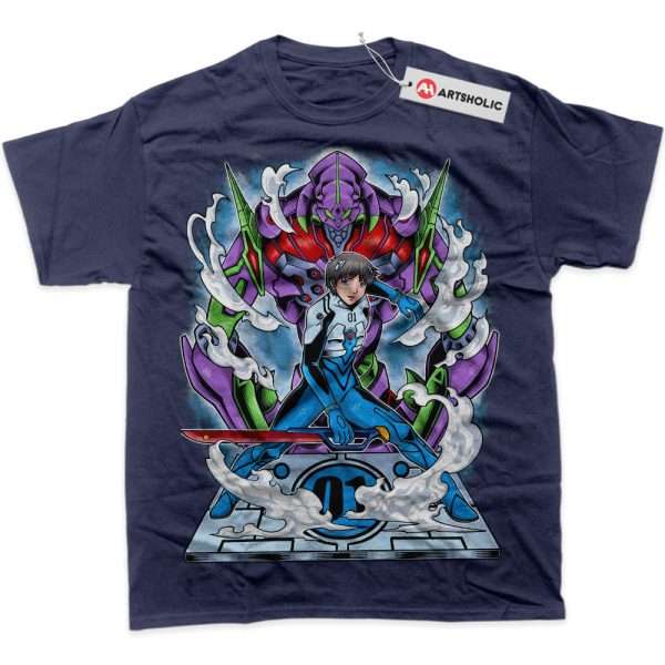 Shinji Ikari Shirt, Neon Genesis Evangelion Shirt, Anime Shirt, Graphic T-Shirt
