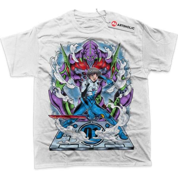 Shinji Ikari Shirt, Neon Genesis Evangelion Shirt, Anime Shirt, Graphic T-Shirt
