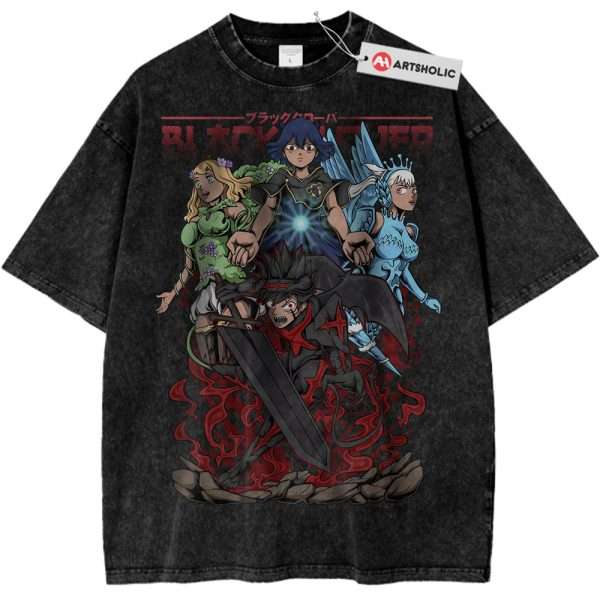 Black Clover Shirt, Anime Shirt, Vintage T-Shirt