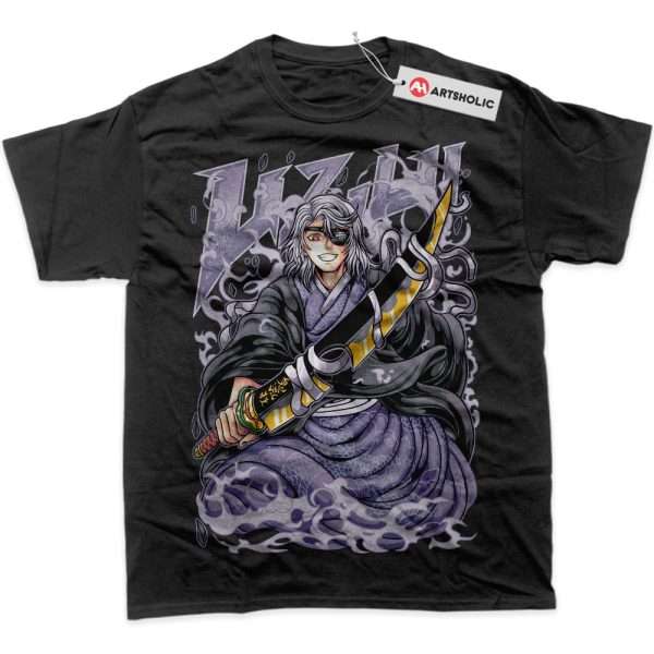 Tengen Uzui Shirt, Demon Slayer Shirt, Anime Shirt, Graphic Tee - Black, 4XL