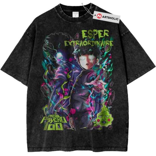Shigeo Kageyama Shirt, Mob Psycho 100 Shirt, Anime Shirt, Vintage T-Shirt