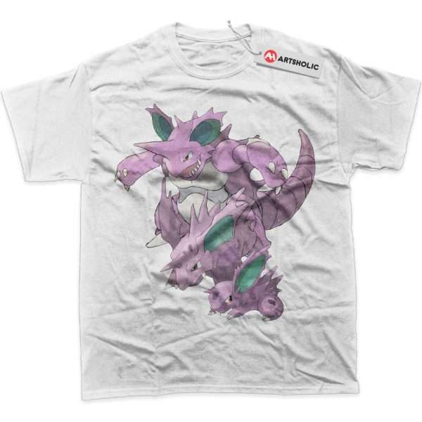 Nidoran vs Nidoking Shirt, Pokemon Shirt, PKM Shirt, Anime Shirt, Graphic Tee