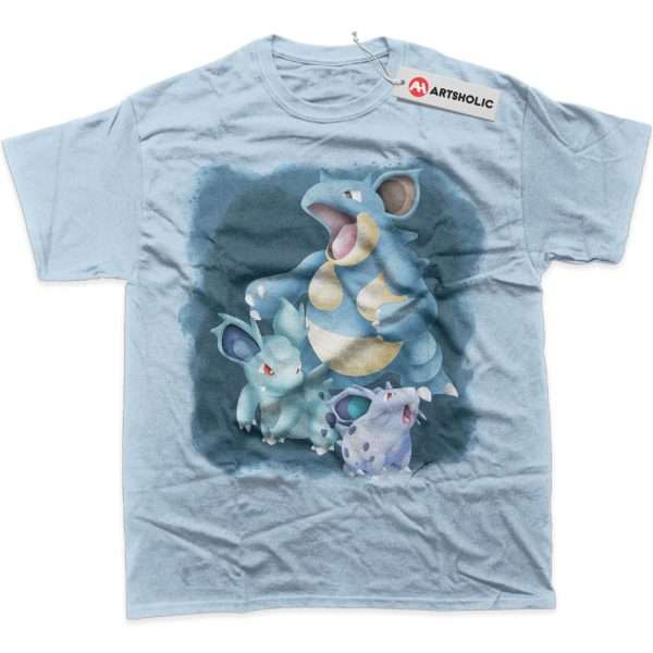 Nidoran Nidorina vs Nidoqueen Shirt, Pokemon Shirt, PKM Shirt, Anime Shirt, Graphic T-Shirt