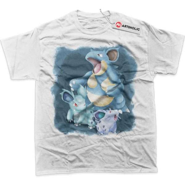 Nidoran Nidorina vs Nidoqueen Shirt, Pokemon Shirt, PKM Shirt, Anime Shirt, Graphic T-Shirt