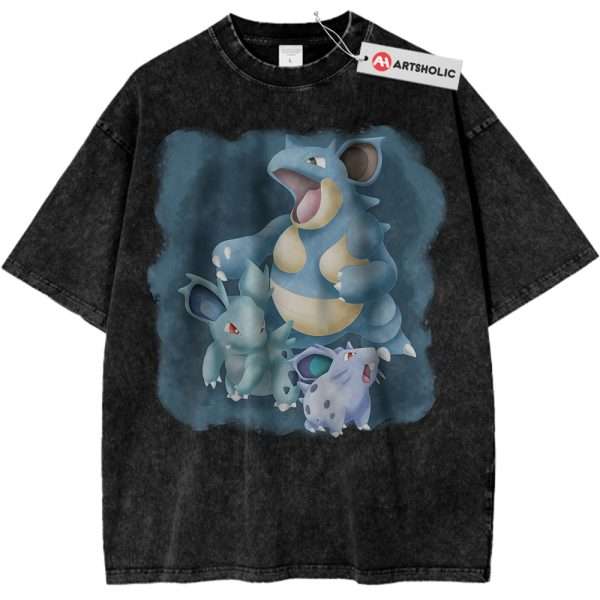 Nidoran Nidorina vs Nidoqueen Shirt, Pokemon Shirt, PKM Shirt, Anime Shirt, Vintage T-Shirt