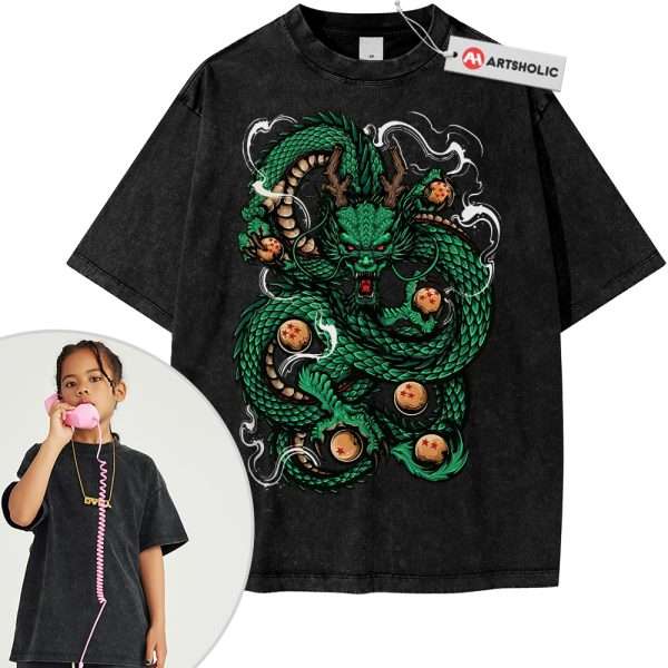 Shenron Shirt For Kids, Dragon Ball Z Shirt For Kids, Anime Shirt For Kids, Vintage Tee For Kids