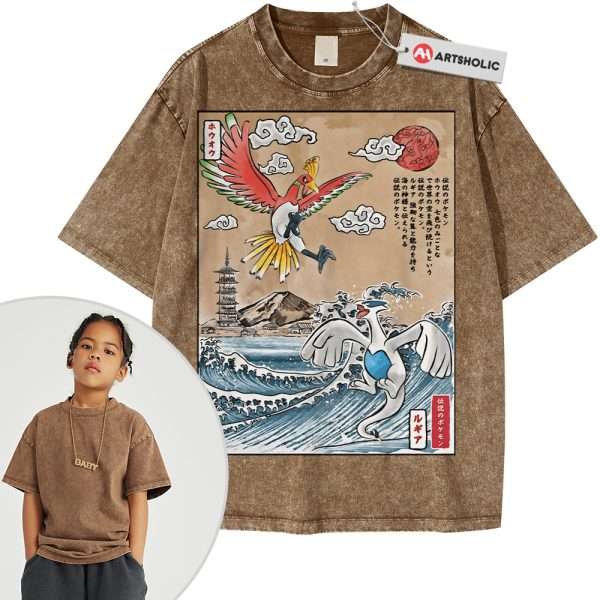 Lugia vs Ho-oh Shirt For Kids, Pokemon Shirt For Kids, Anime Shirt For Kids, Vintage T-Shirt For Kids