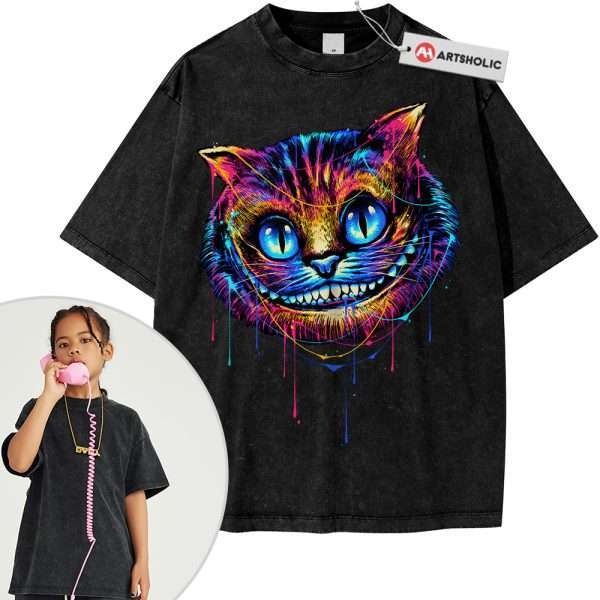 Cheshire Cat Shirt For Kids, Alice's Adventures in Wonderland Shirt For Kids, Animated Shirt For Kids, Vintage T-Shirt For Kids