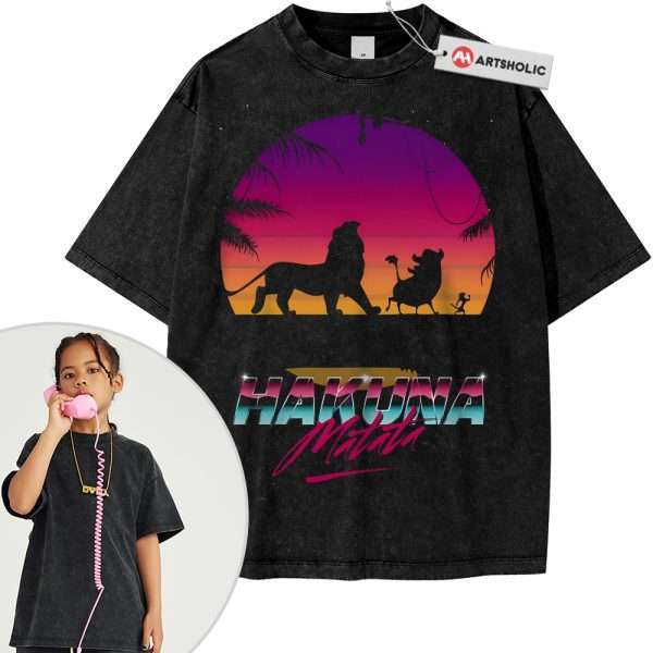 Hakuna Matata Shirt For Kids, The Lion King Shirt For Kids, Disney Shirt For Kids, Animated Shirt For Kids, Vintage Tee For Kids