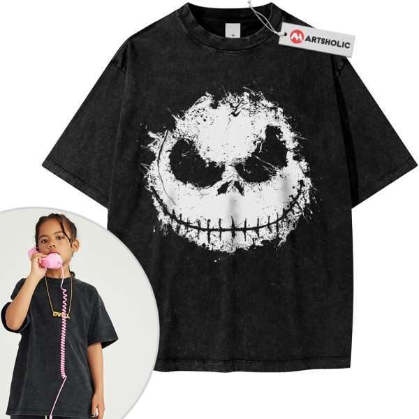 Jack Skellington Shirt For Kids, The Nightmare Before Christmas Shirt For Kids, Animated Shirt For Kids, Vintage Tee For Kids