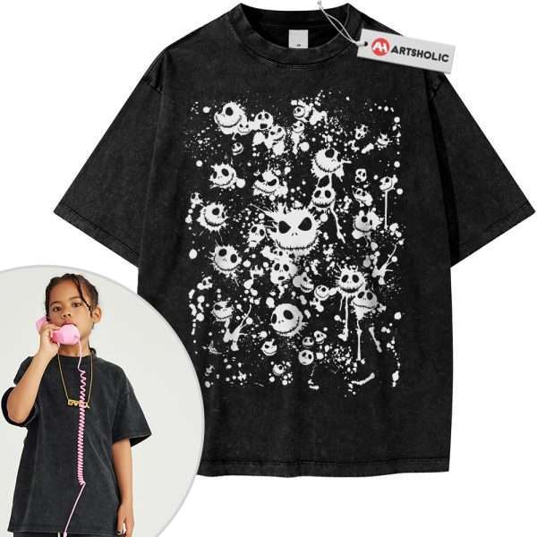 Jack Skellington Shirt For Kids, The Nightmare Before Christmas Shirt For Kids, Animated Shirt For Kids, Vintage T-Shirt For Kids