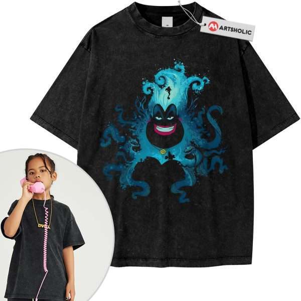 Ursula Shirt For Kids, The Little Mermaid Shirt For Kids, Animated Shirt For Kids, Vintage T-Shirt For Kids