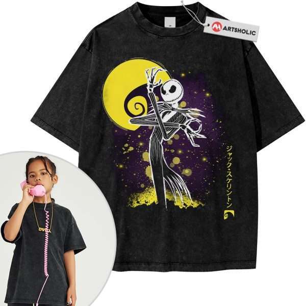 Jack Skellington Shirt For Kids, The Nightmare Before Christmas Shirt For Kids, Animated Shirt For Kids, Vintage T-Shirt For Kids