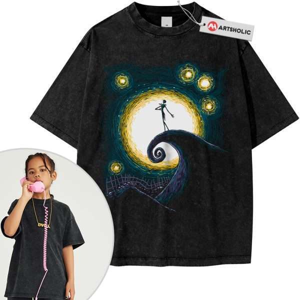 Jack Skellington Shirt For Kids, The Nightmare Before Christmas Shirt For Kids, Animated Shirt For Kids, Vintage T-Shirt For Kids